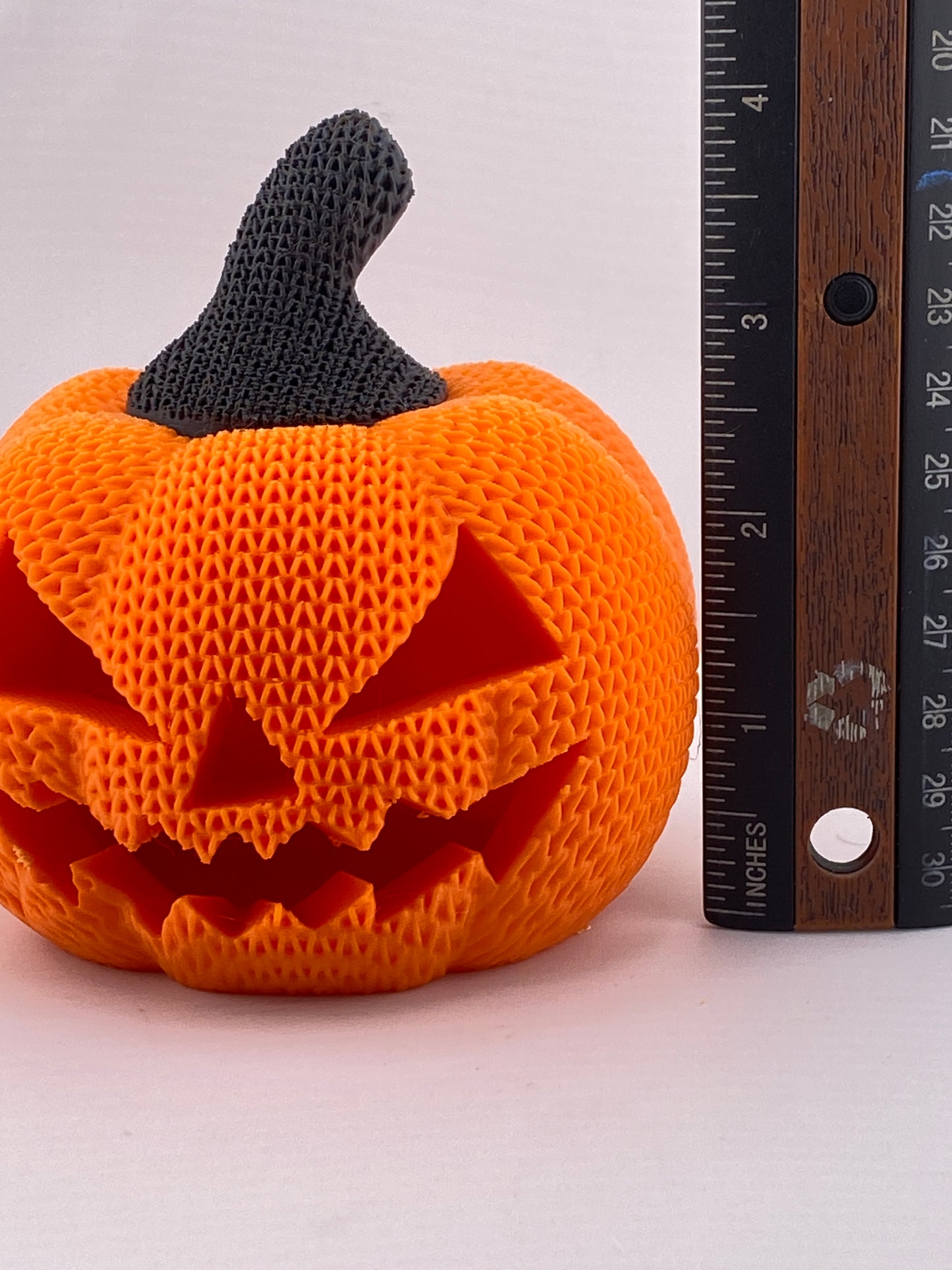 LED Light Up Halloween Crochet Jack-O-Lantern Decoration