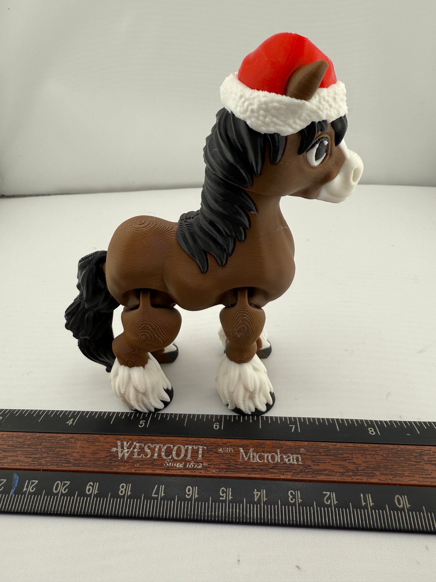 Moveable Christmas Hat Clydesdale Horse