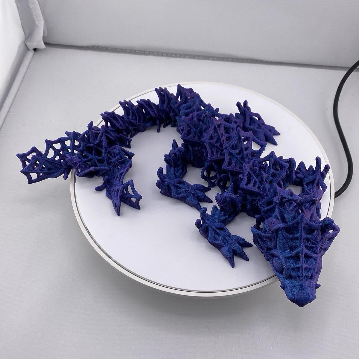 Spider Web Halloween Dragon Decoration Figurine