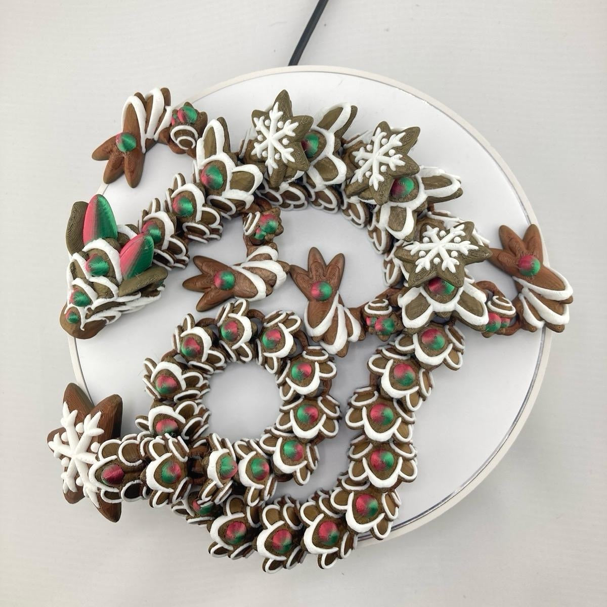 Gingerbread Dragon Christmas Figurine Decoration Ornaments