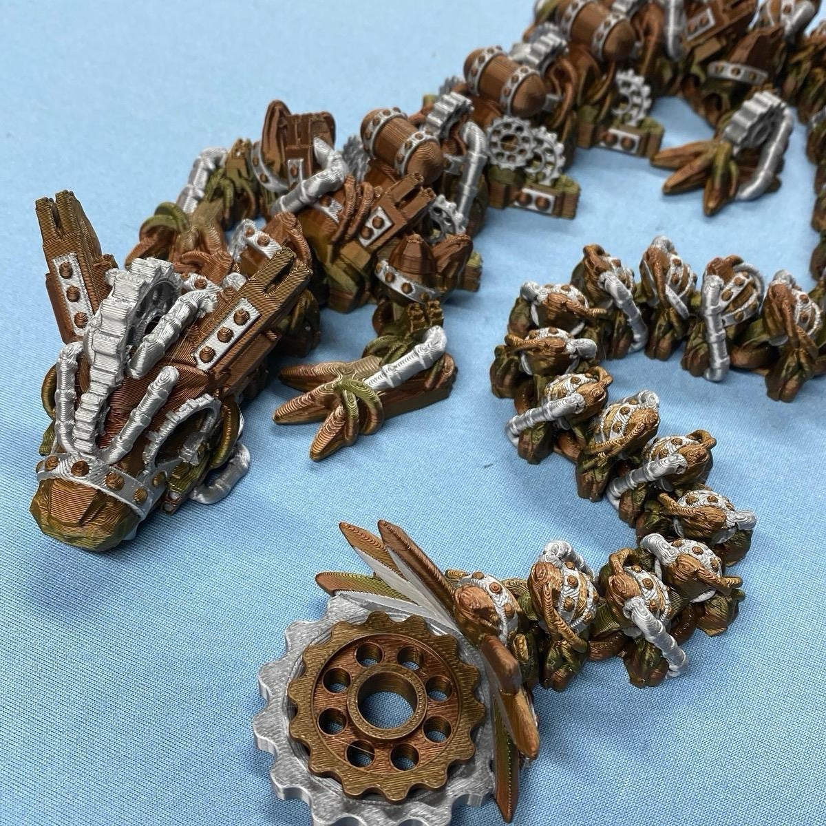 Metal Gear Steam Dragon Figurine Decoration Industrial Punk
