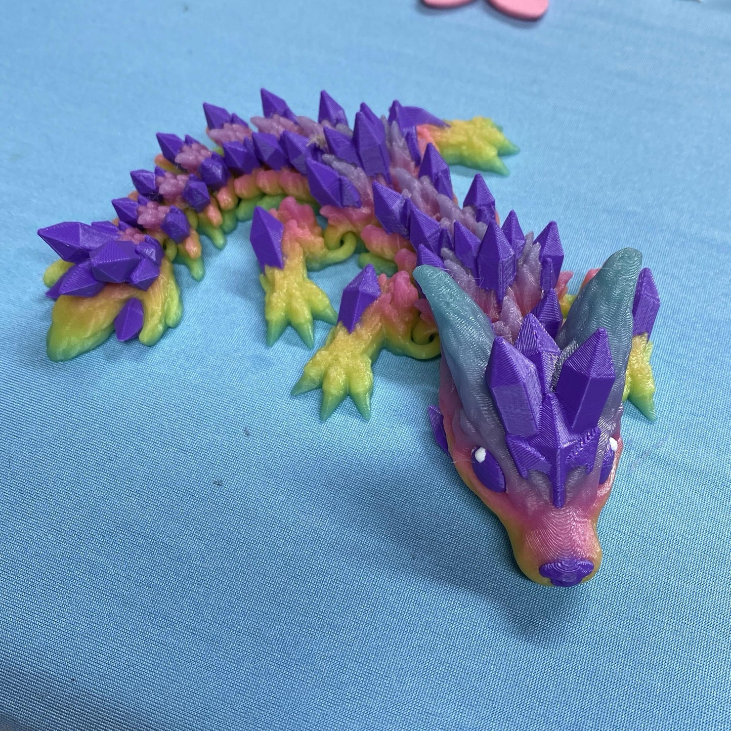 Baby Crystal Wolf Dragon Figurine Decoration