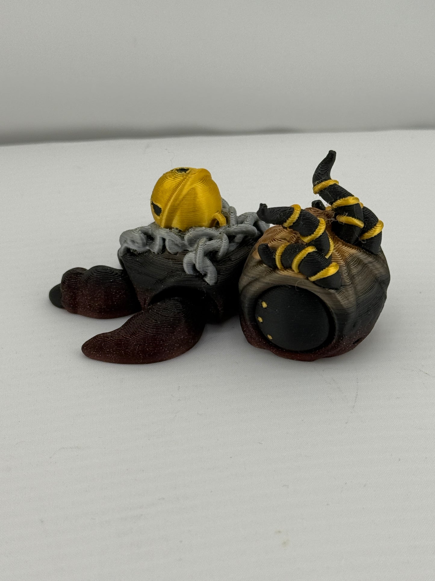 Holiday Themed Articulating Turtle Figurine
