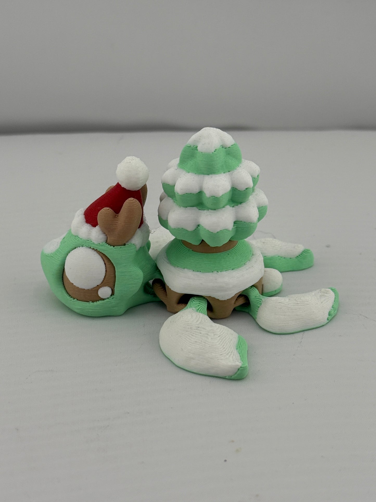 Holiday Themed Articulating Turtle Figurine
