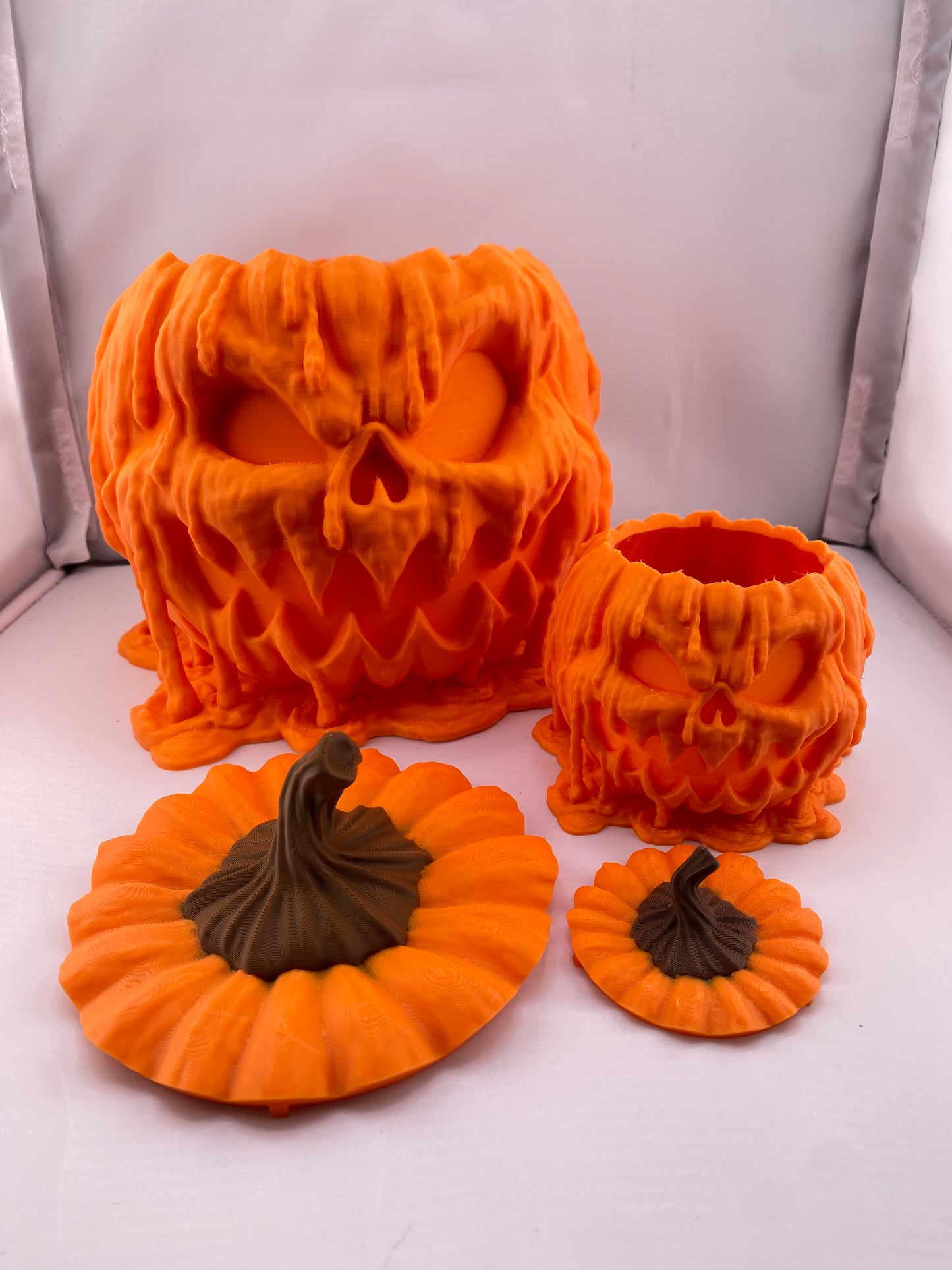 Melting Pumpkin Candy Container Halloween