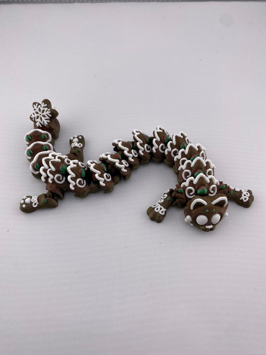 Long Gingerbread Kitty Articulated Figurine