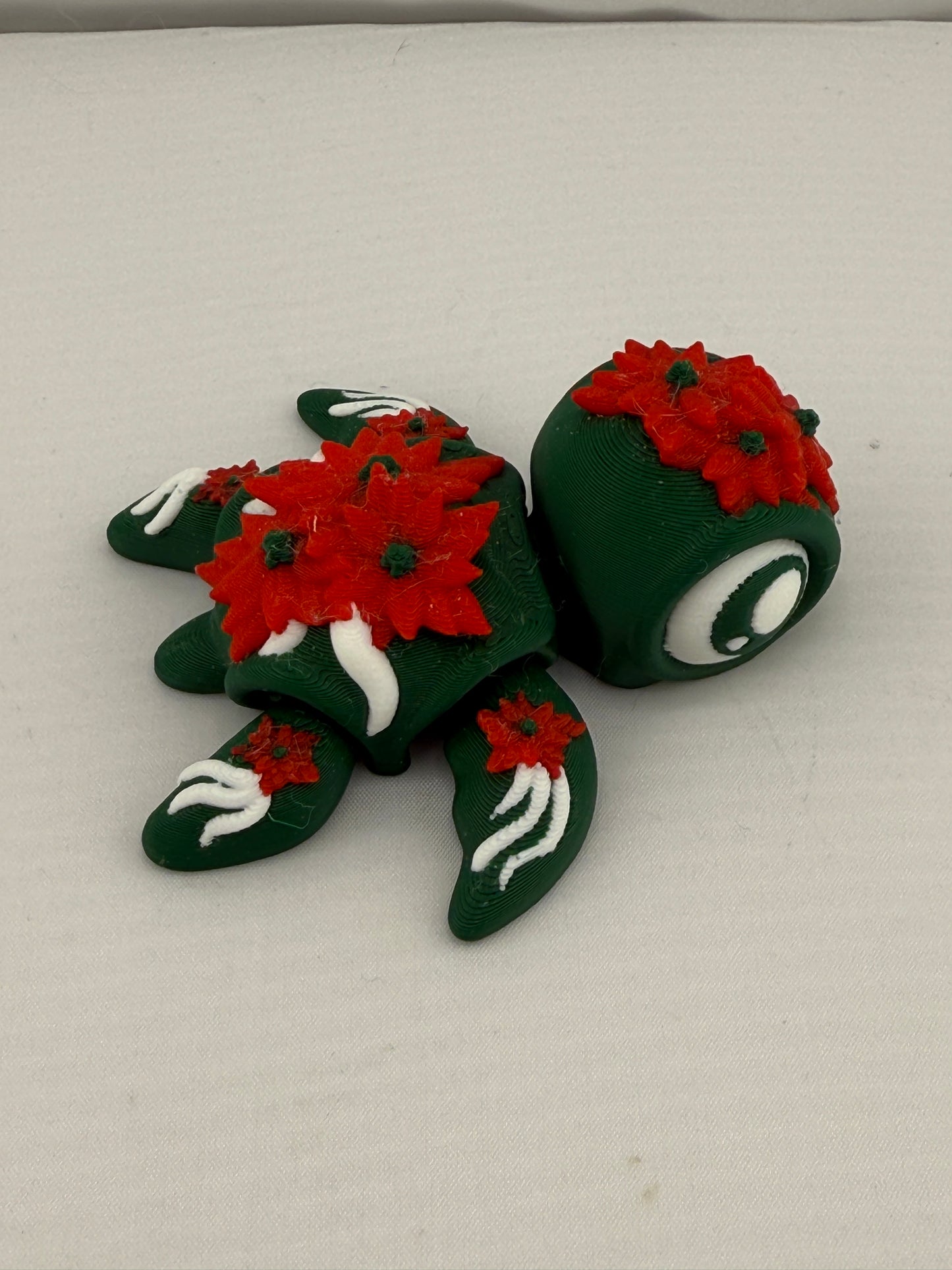 Holiday Themed Articulating Turtle Figurine