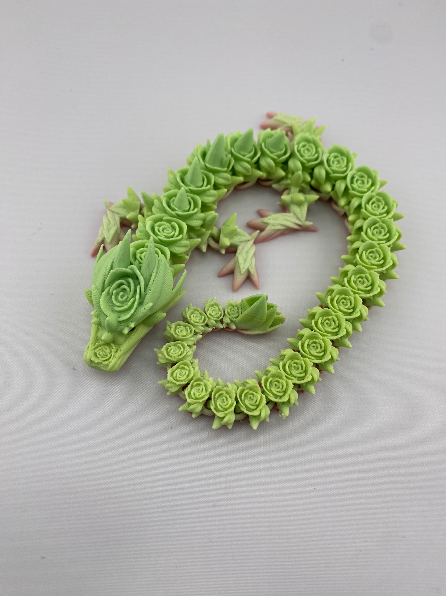 Articulating 3D Printed Rose Dragons Decoration Figurines