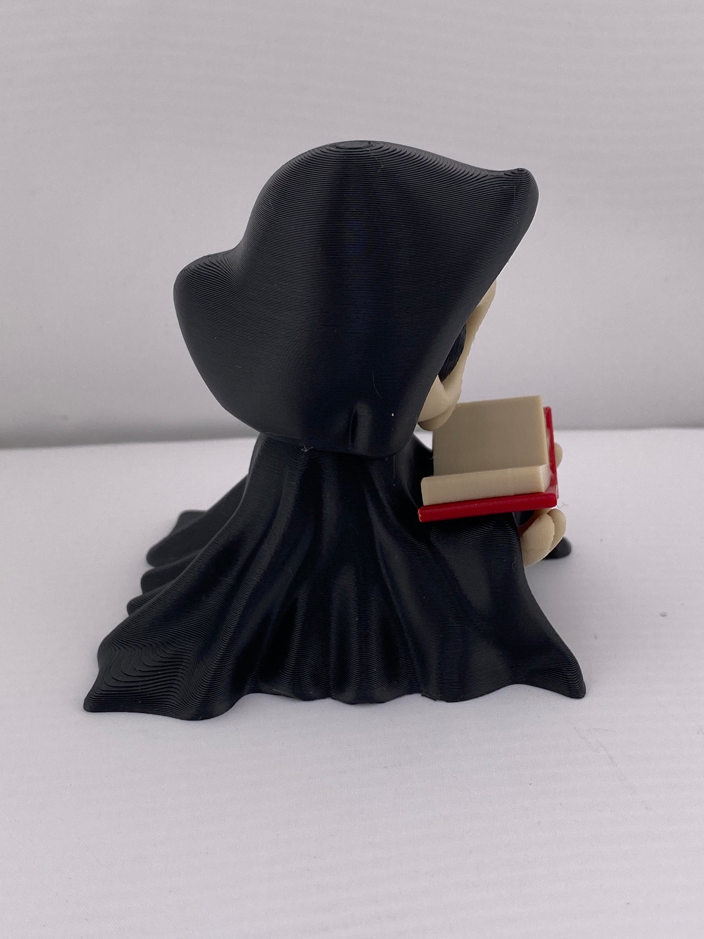 Grim Reaper Reading A Book Halloween Figurine