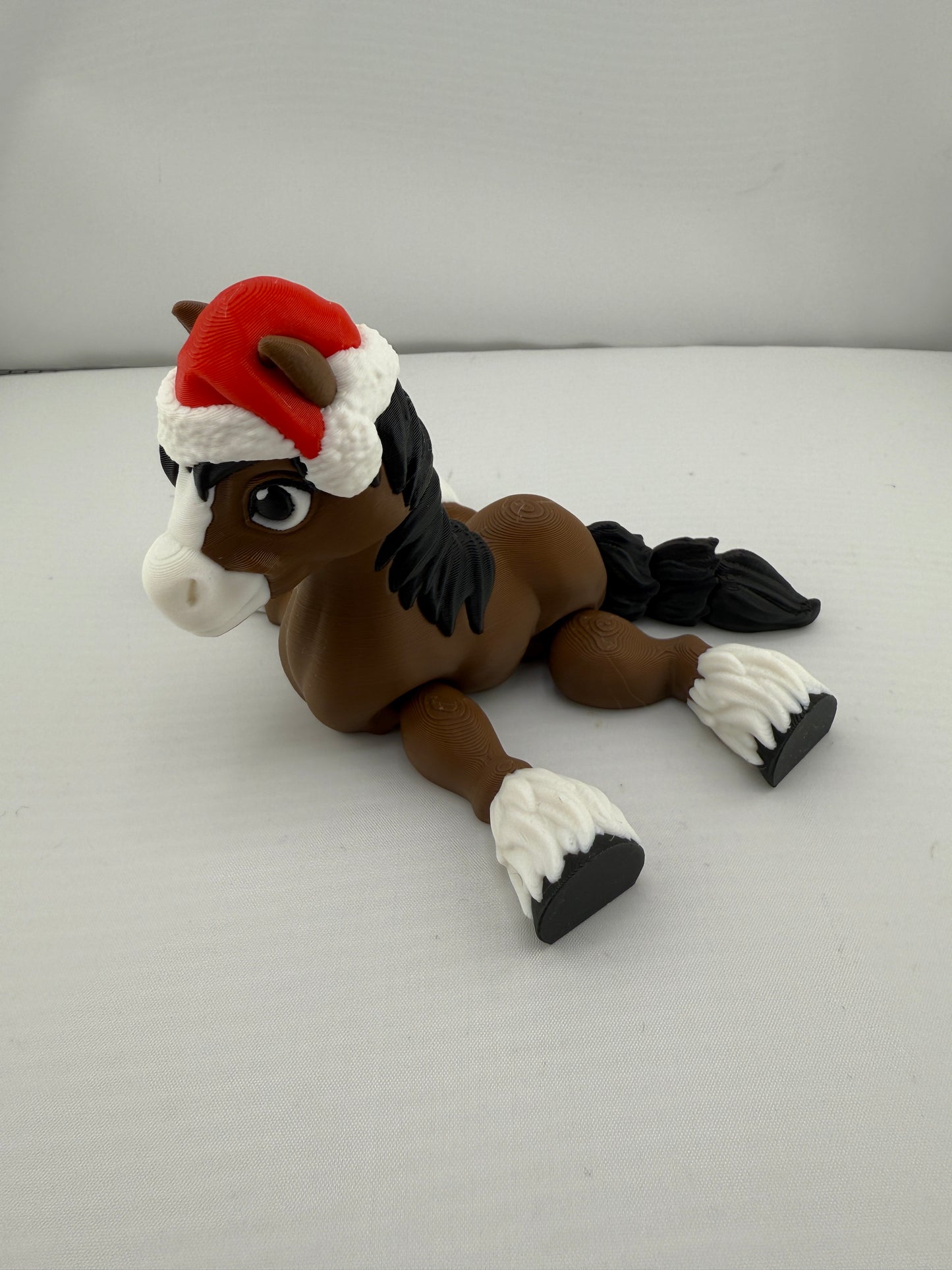 Moveable Christmas Hat Clydesdale Horse