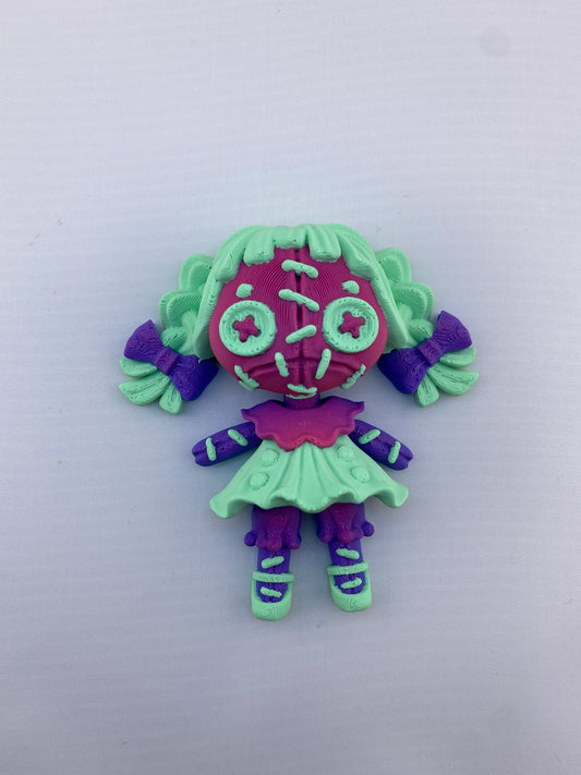 Twisty Prints Articulated Rag Doll Figurine Decoration