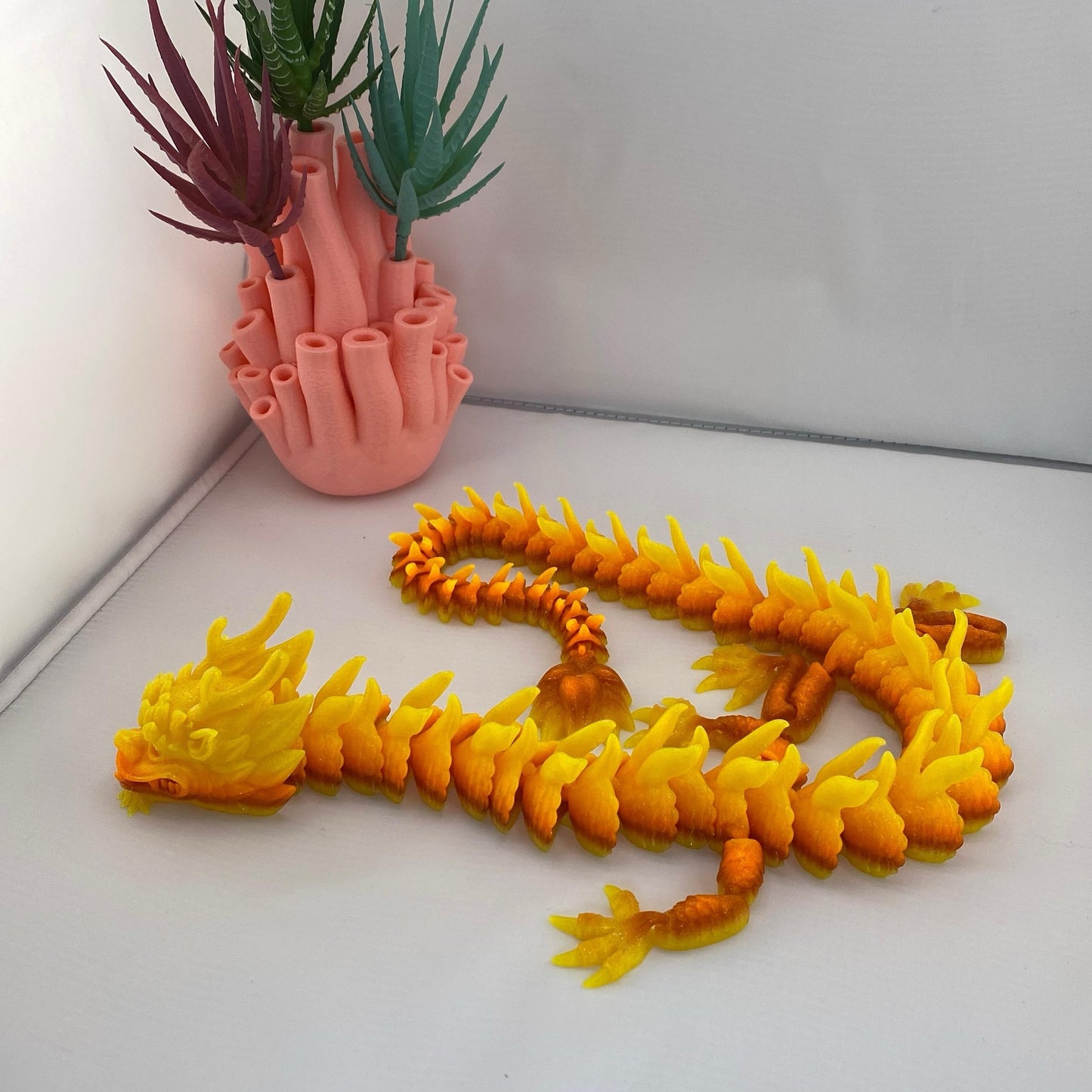 Imperial Dragon Figurine Decoration Large 3D Printed