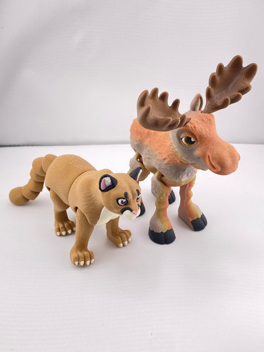 Articulated Mountain Animal Figurine