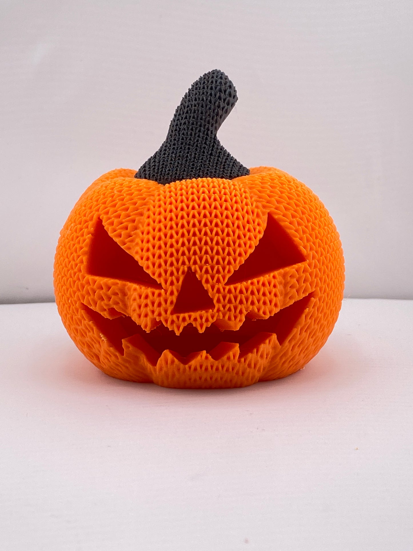 LED Light Up Halloween Crochet Jack-O-Lantern Decoration