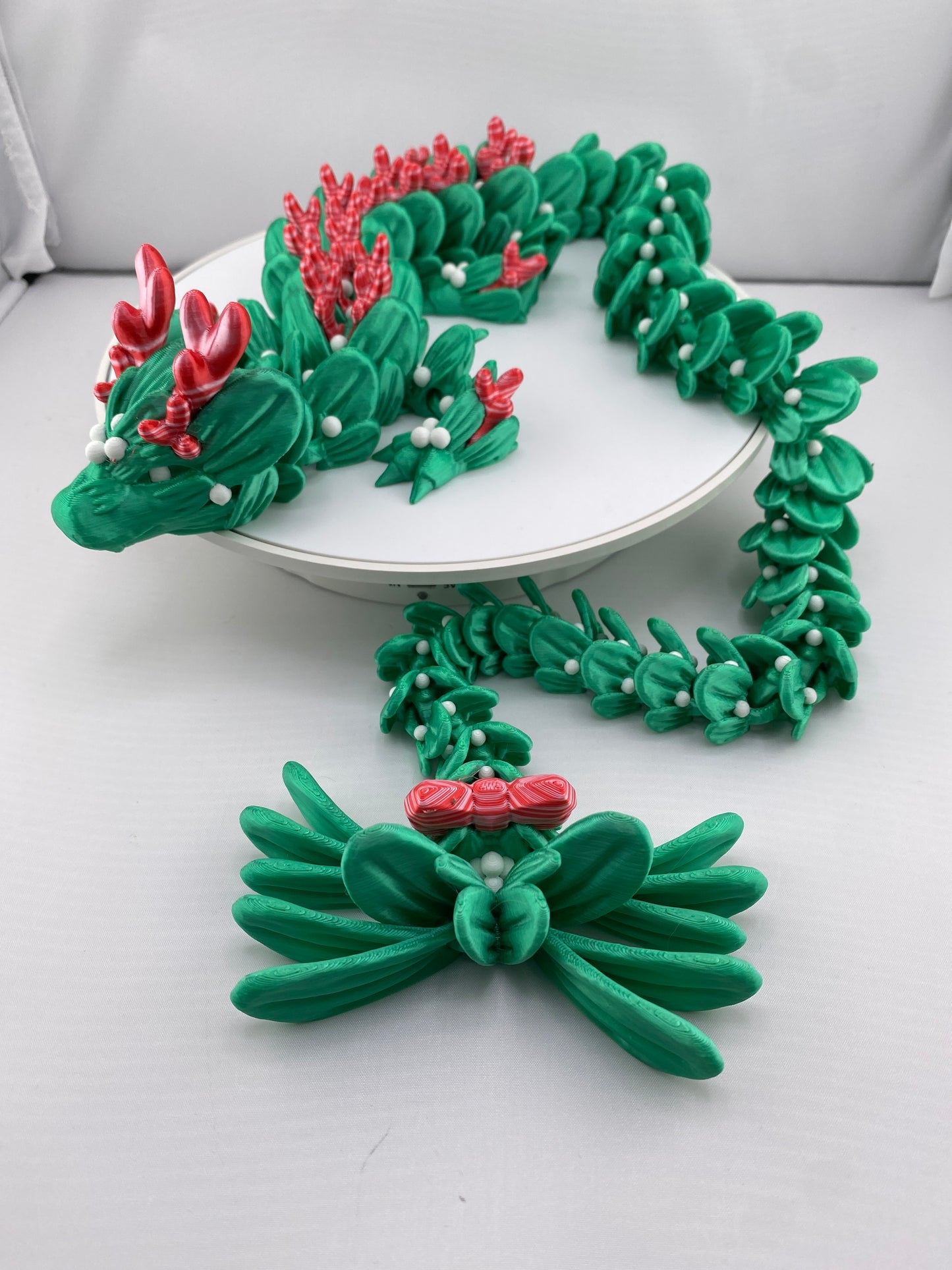 Mistletoe Dragon Figurine Decoration