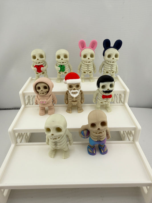 3D Printed Miniature Skeleton Figurine Collectables