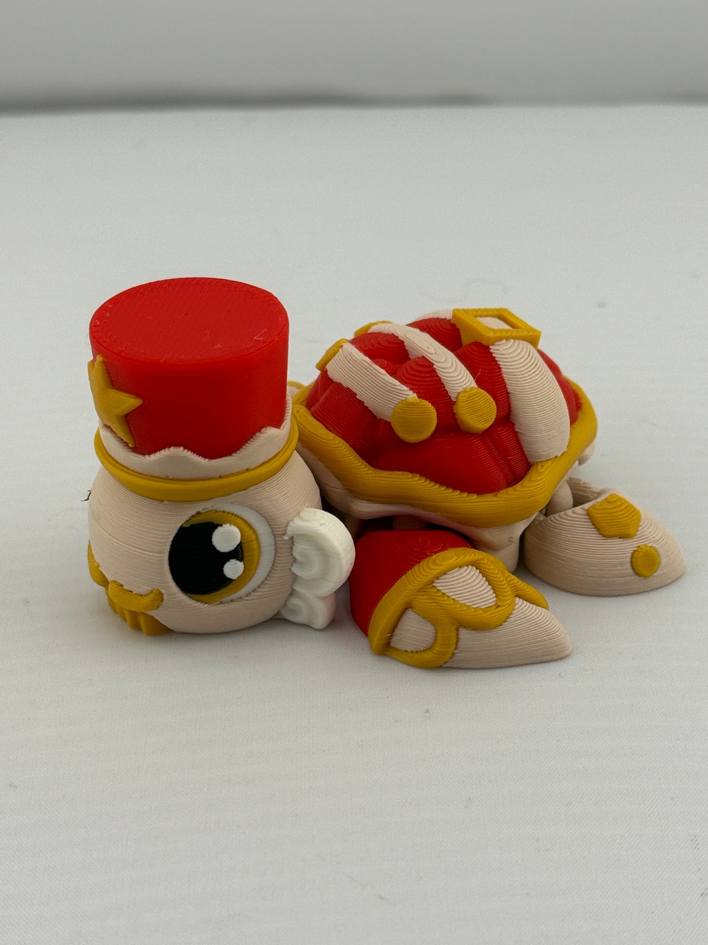 Holiday Themed Articulating Turtle Figurine