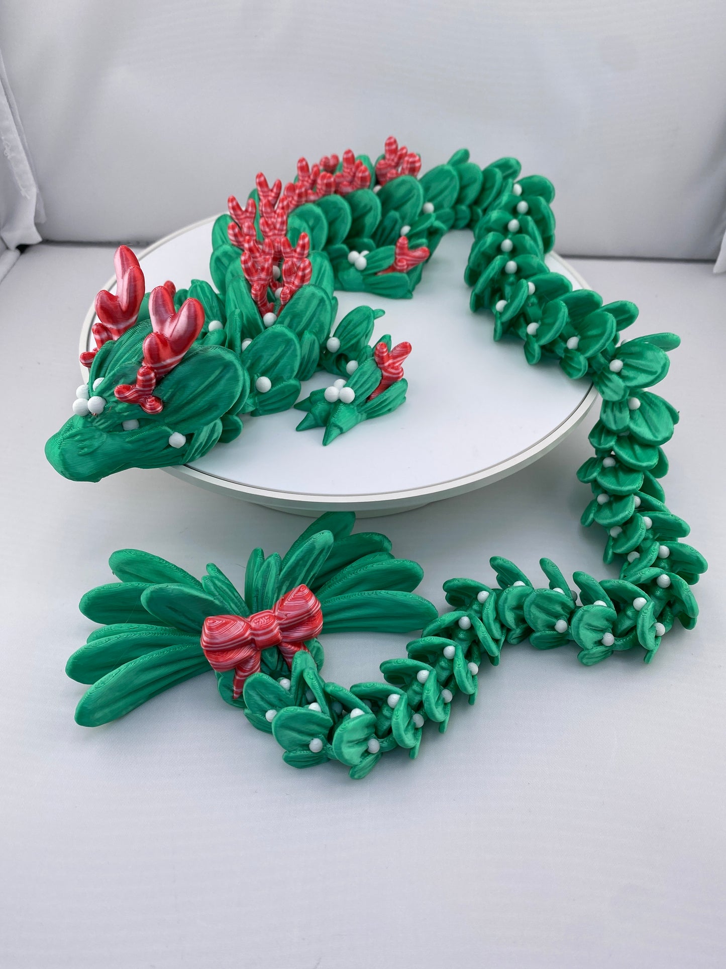 Mistletoe Dragon Figurine Decoration