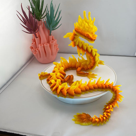 Imperial Dragon Figurine Decoration Large 3D Printed