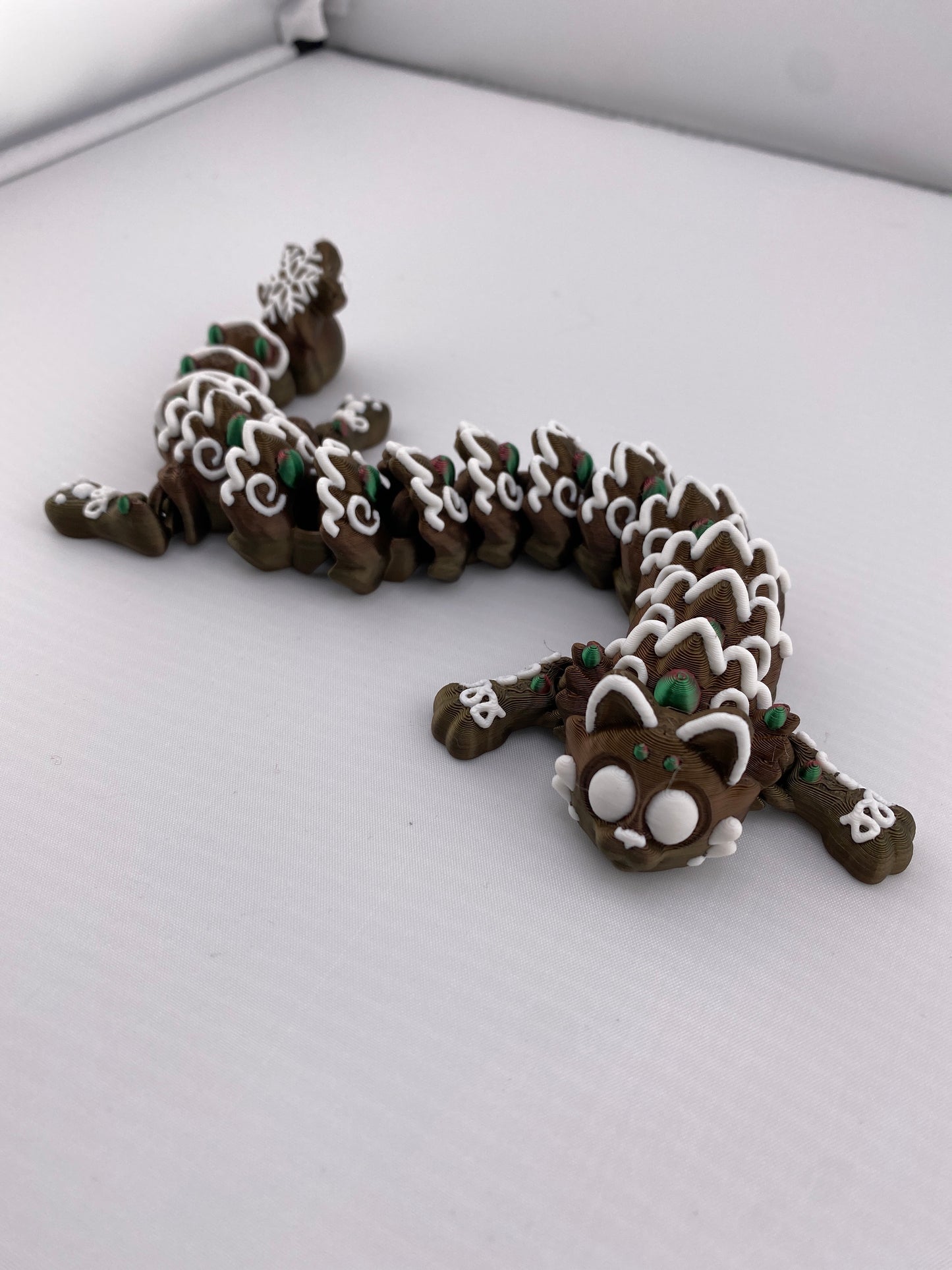 Long Gingerbread Kitty Articulated Figurine