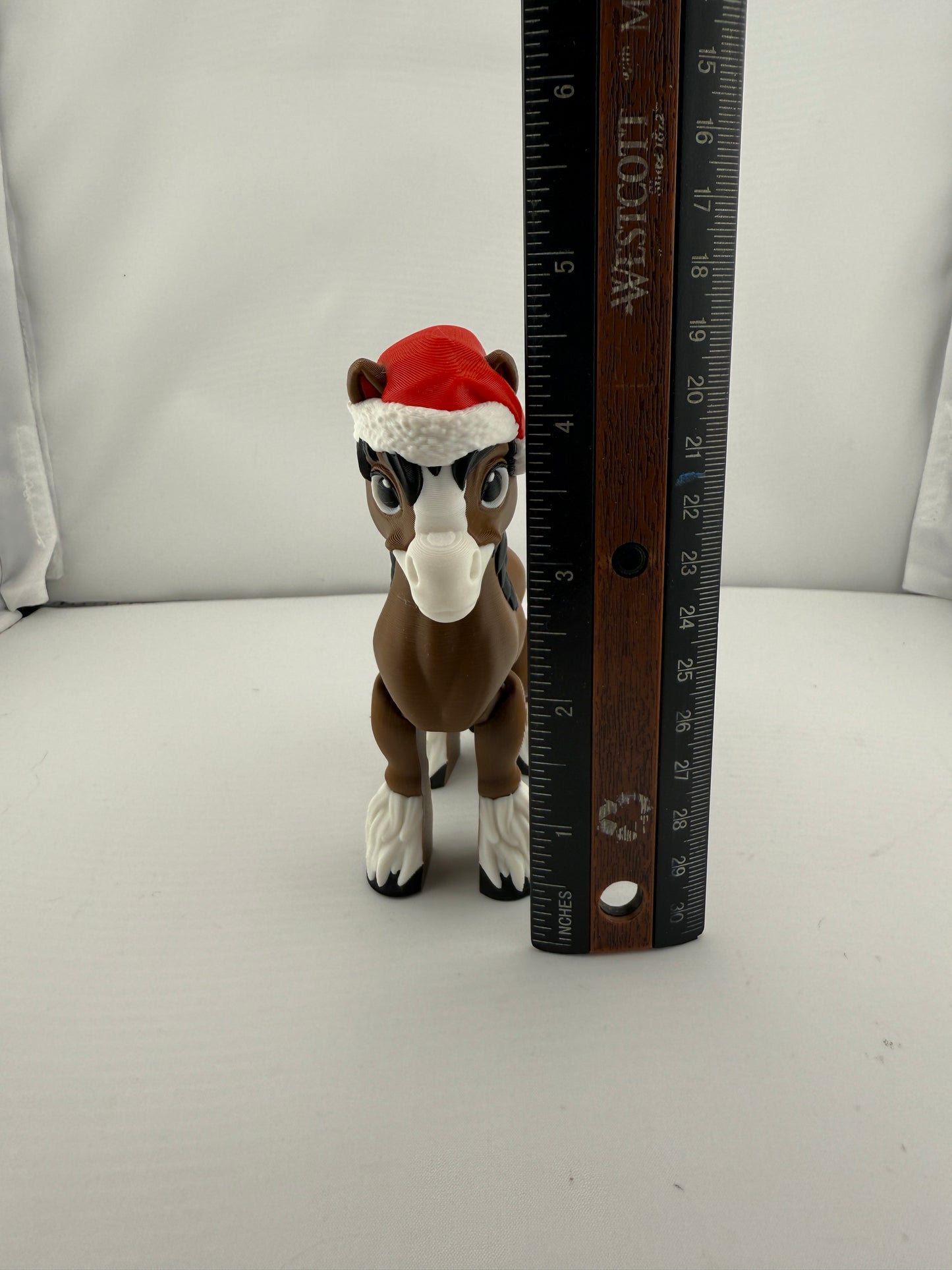 Moveable Christmas Hat Clydesdale Horse