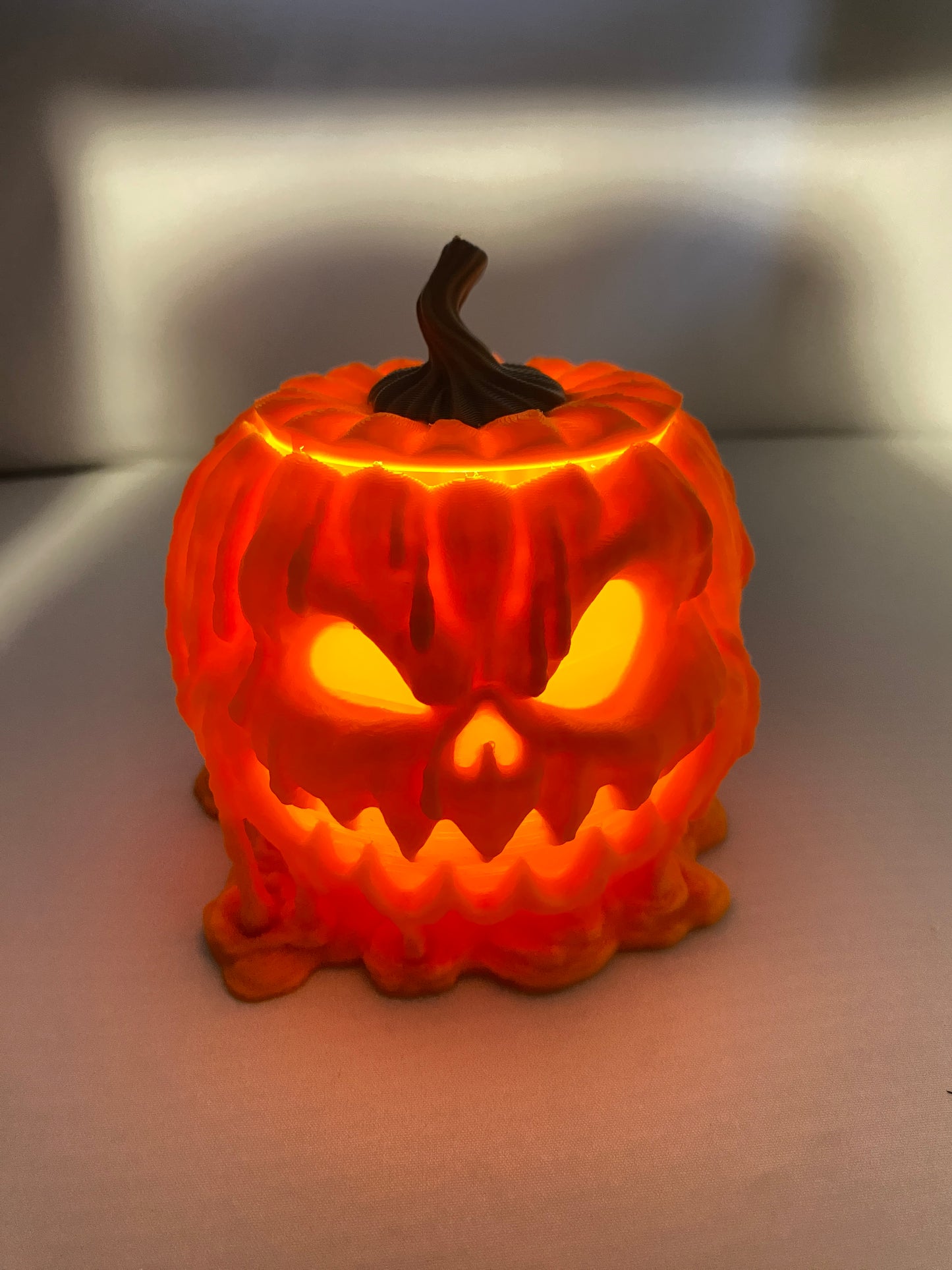 Melting Pumpkin Candy Container Halloween