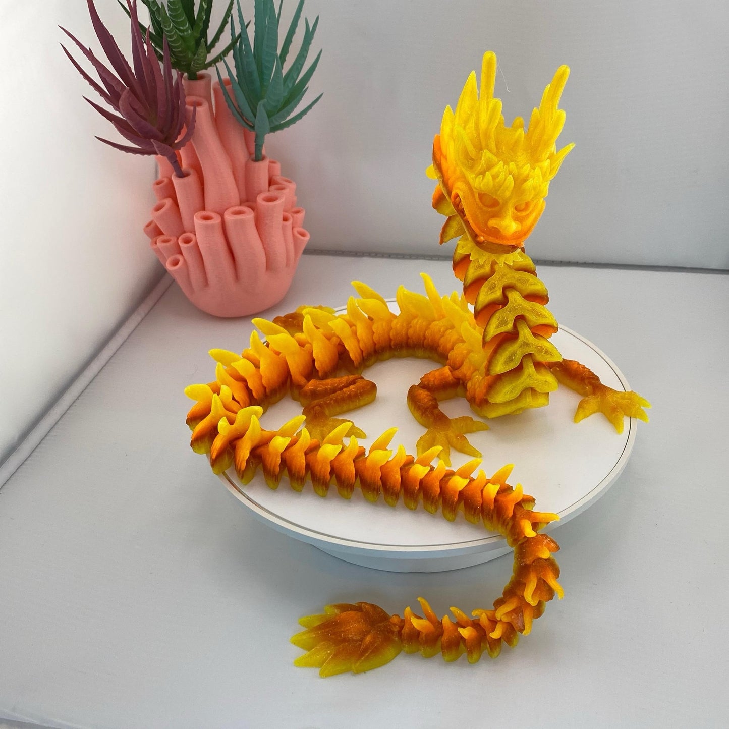 Imperial Dragon Figurine Decoration Large 3D Printed
