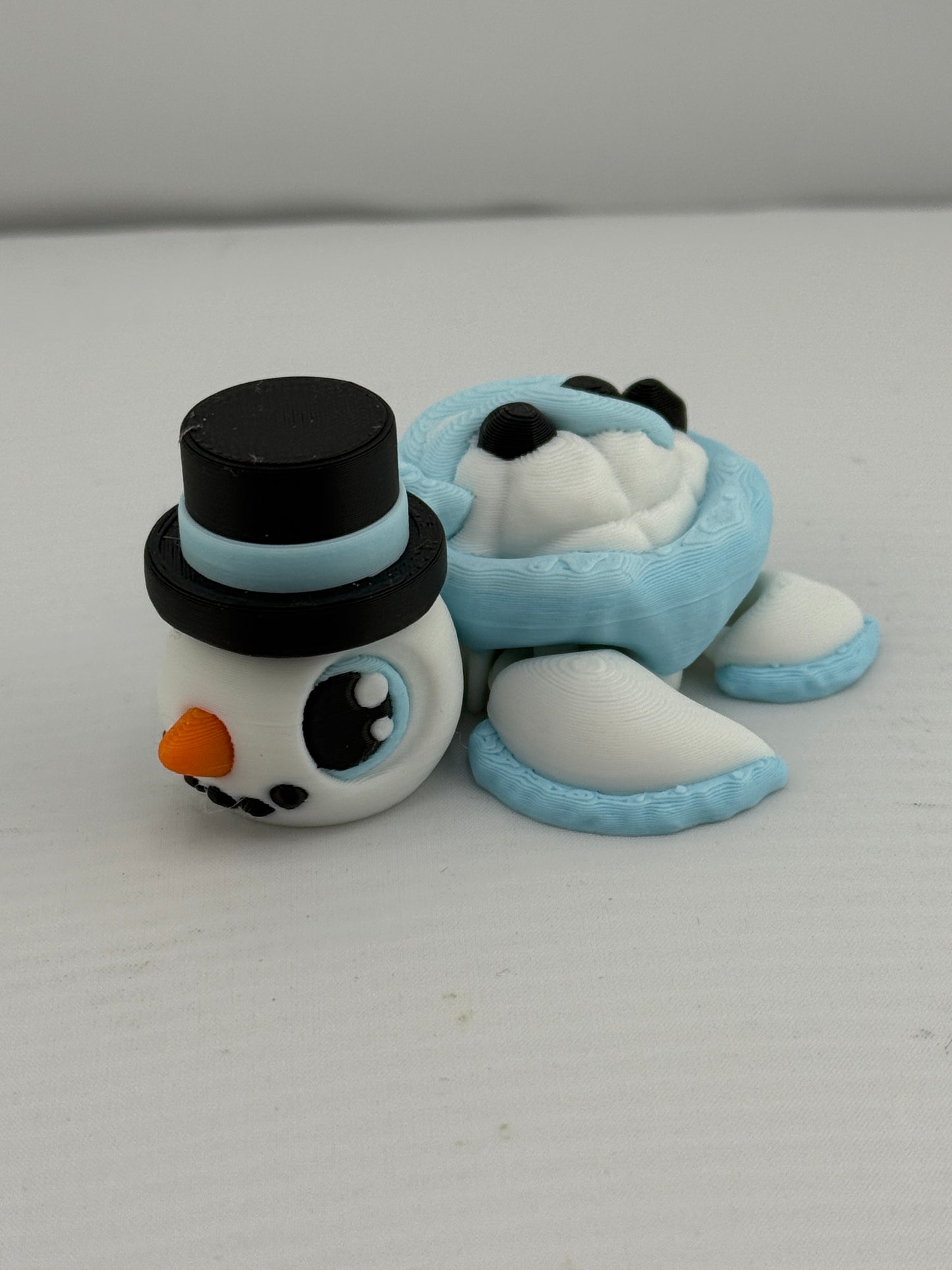 Holiday Themed Articulating Turtle Figurine