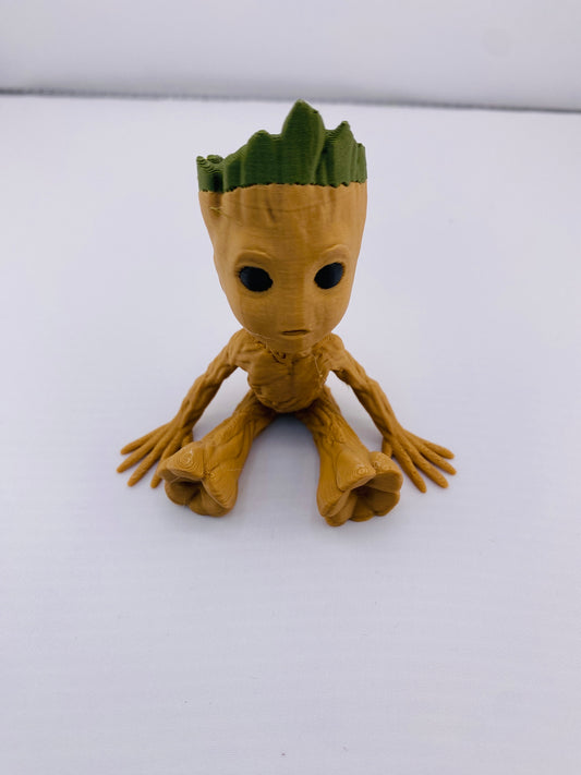 Wood Tree Buddy Figurine Decoration
