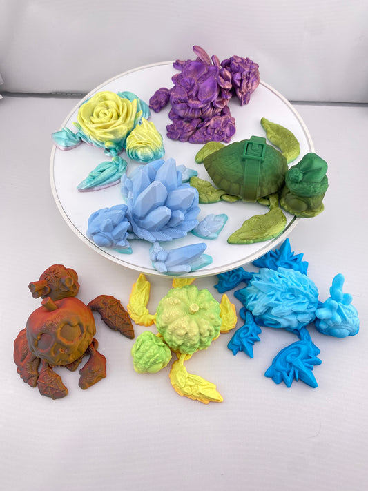 Sea Turtle One Color Figurines