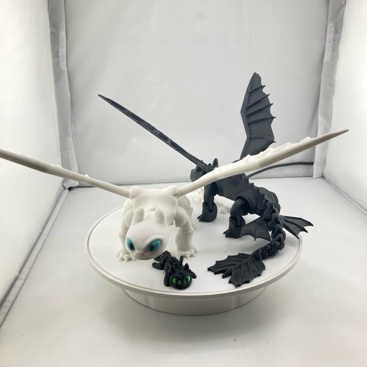 Black and/or White Dragon Figurine