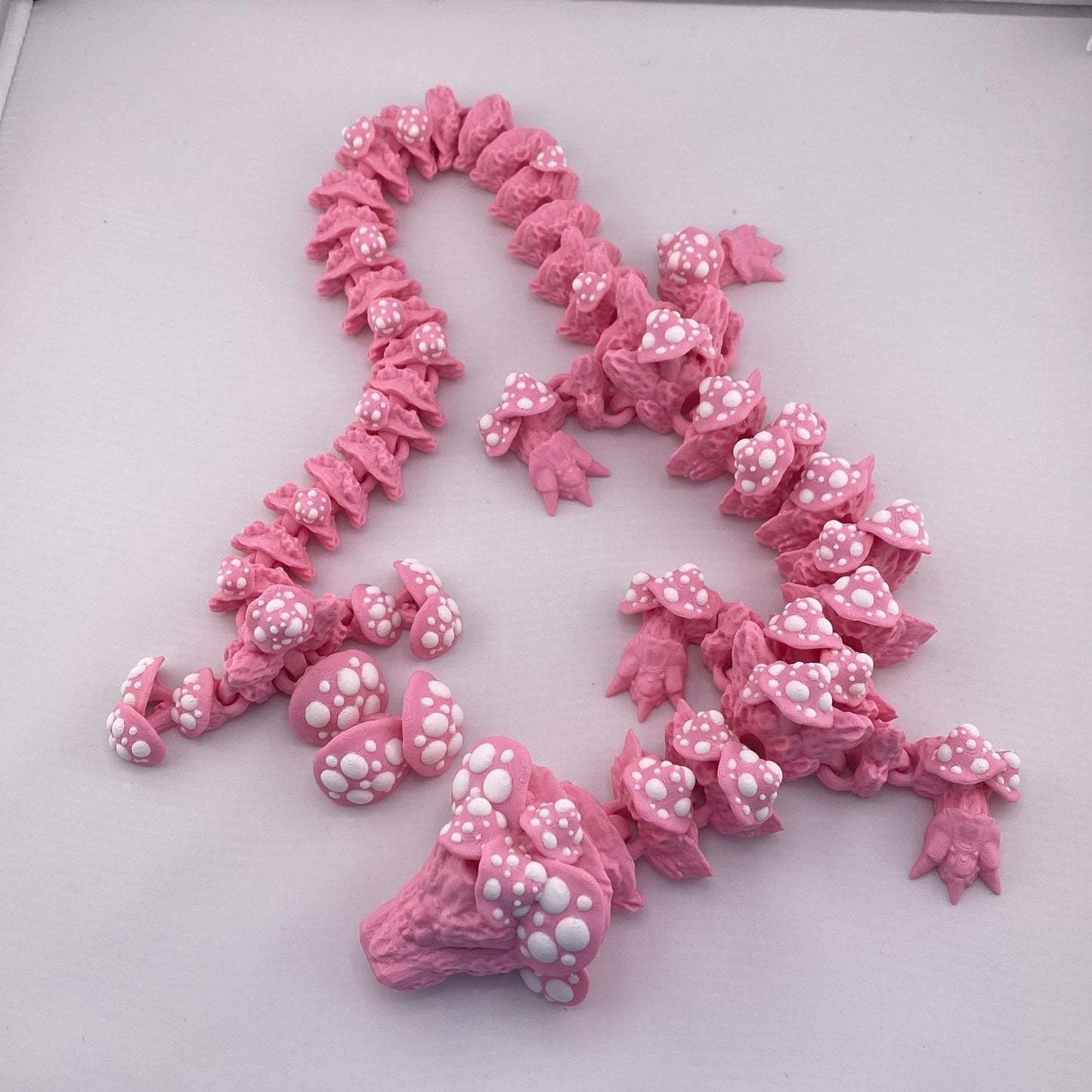 Mushroom Dragon Figurines Decoration 3D Printed
