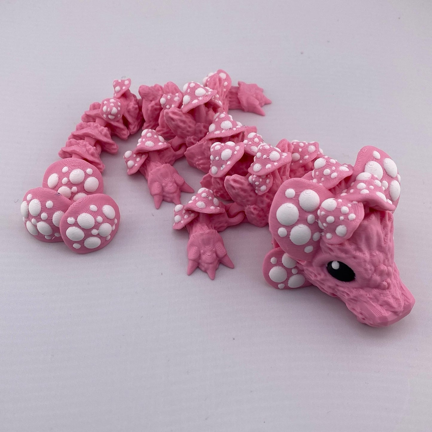 Mushroom Dragon Figurines Decoration 3D Printed