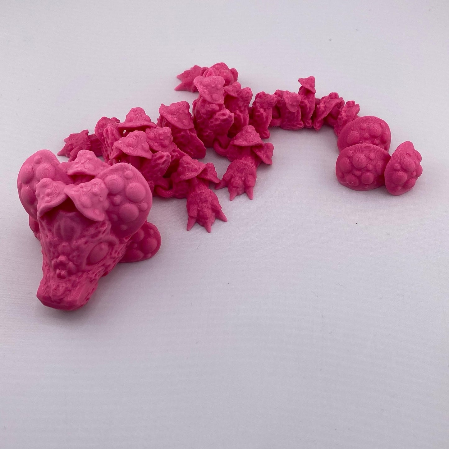 Mushroom Dragon Figurines Decoration 3D Printed