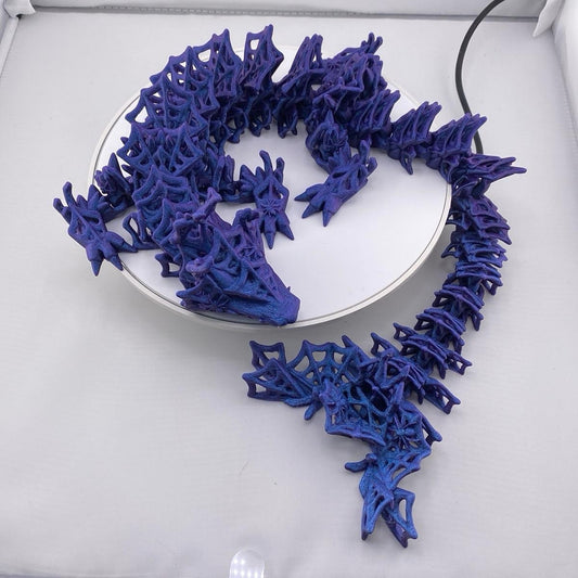Spider Web Halloween Dragon Decoration Figurine