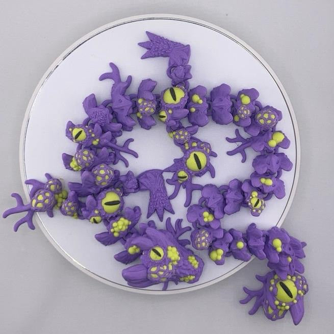 Mutant Dragon Figurine Halloween Decoration Spooky Eye Large 3D