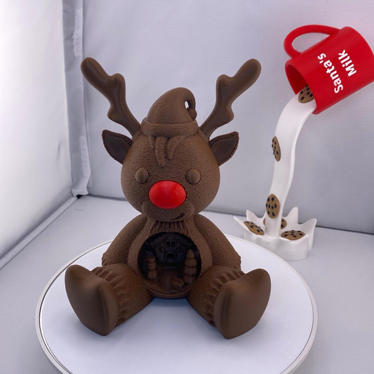 Red Nose Reindeer Figurine Holiday Decoration Ornaments christmas decorations