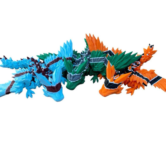 Sports Team Winged Dragon,3D Printed,Customizable Colors,Living Room Decor,Cinderwing3d,Gift For Him,Man Cave Decoration,Fidget Figurine