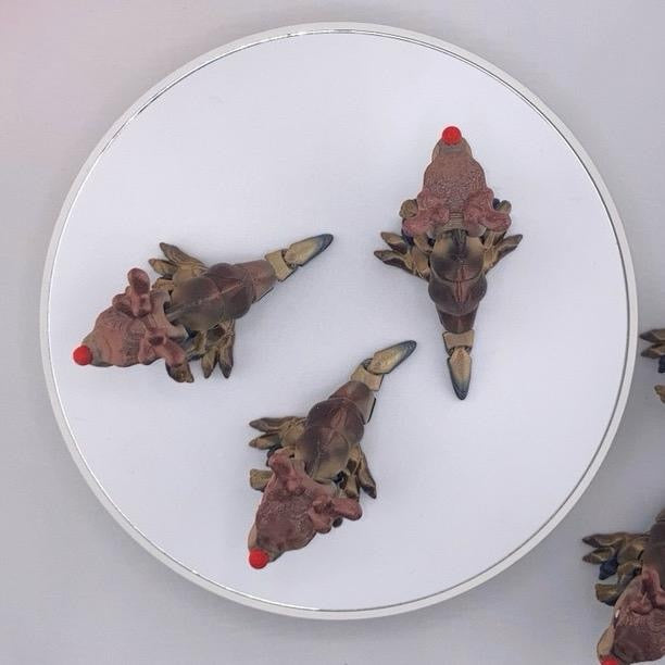 Mini Holiday T-Rex Figurine Decoration