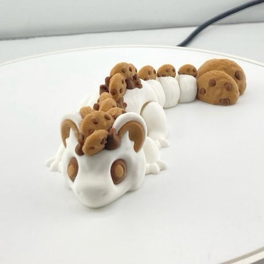 Small Cookies and Creme Dragon Figurine