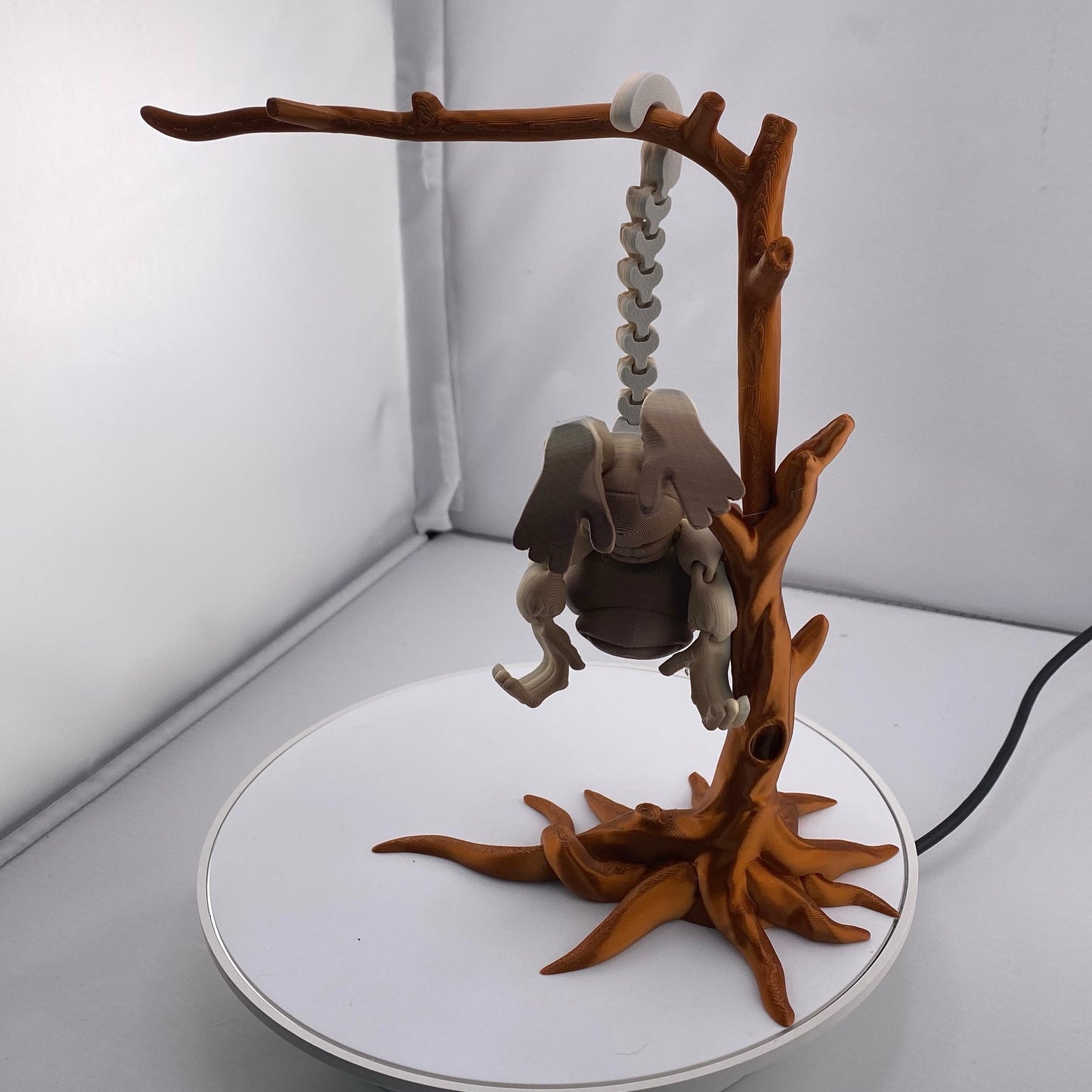 Hanging Tree Monkey Figurine With Tree Stand Decoration