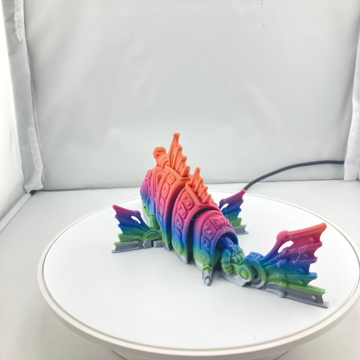 Cyborg Articulating Flexi Fish Figurine Decoration