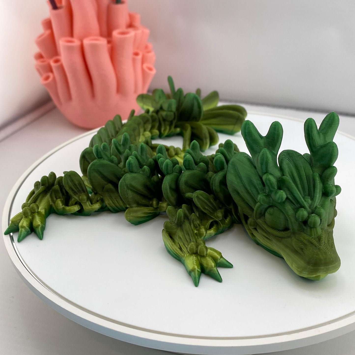 Mistletoe Dragon Figurine Decoration