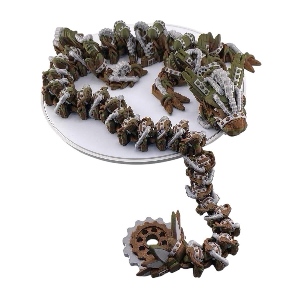 Metal Gear Steam Dragon Figurine Decoration Industrial Punk