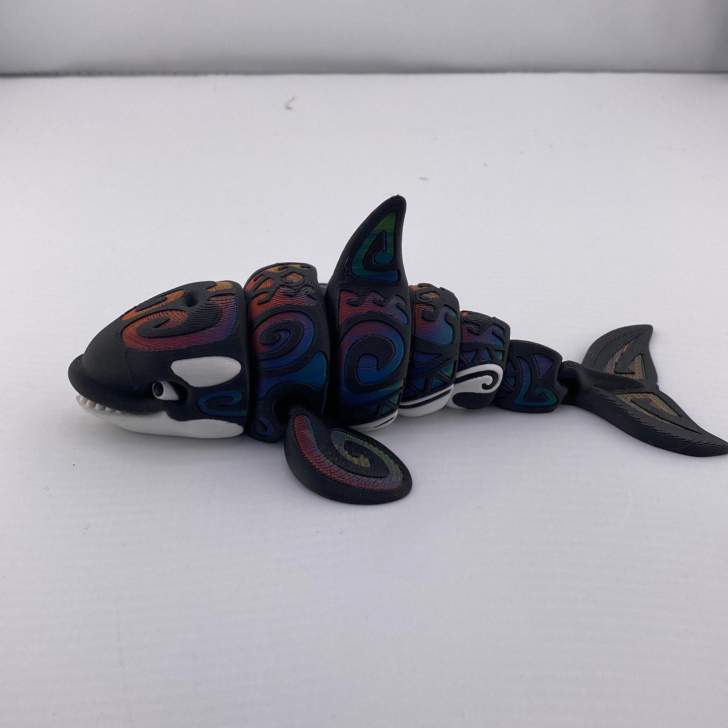 Tattooed Orca Whale Figurine statue collection