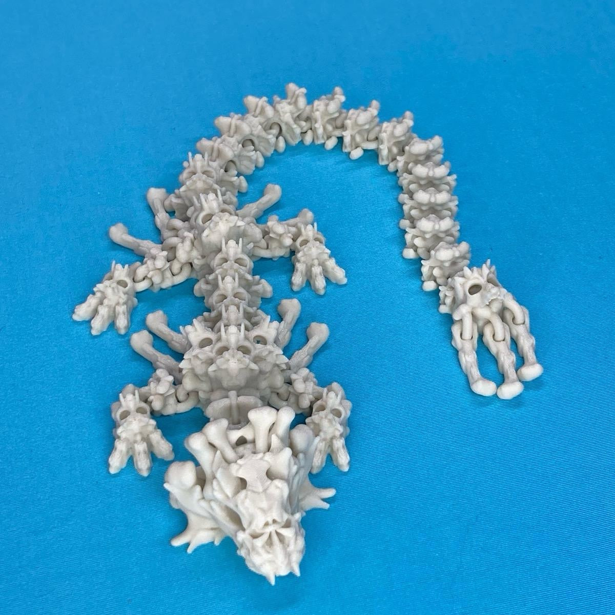 Hallow Skull Bone Dragon Figurine Decoration Halloween