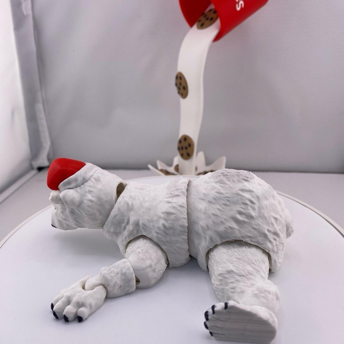 Christmas Polar Bear Figurine Decoration Holiday Gift Ornaments