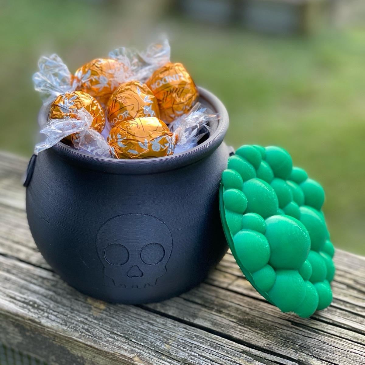 Boiling Witches Cauldron Halloween Container