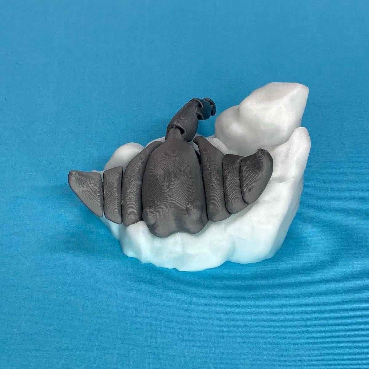 Stingray With Rock Display Figurine Decoration