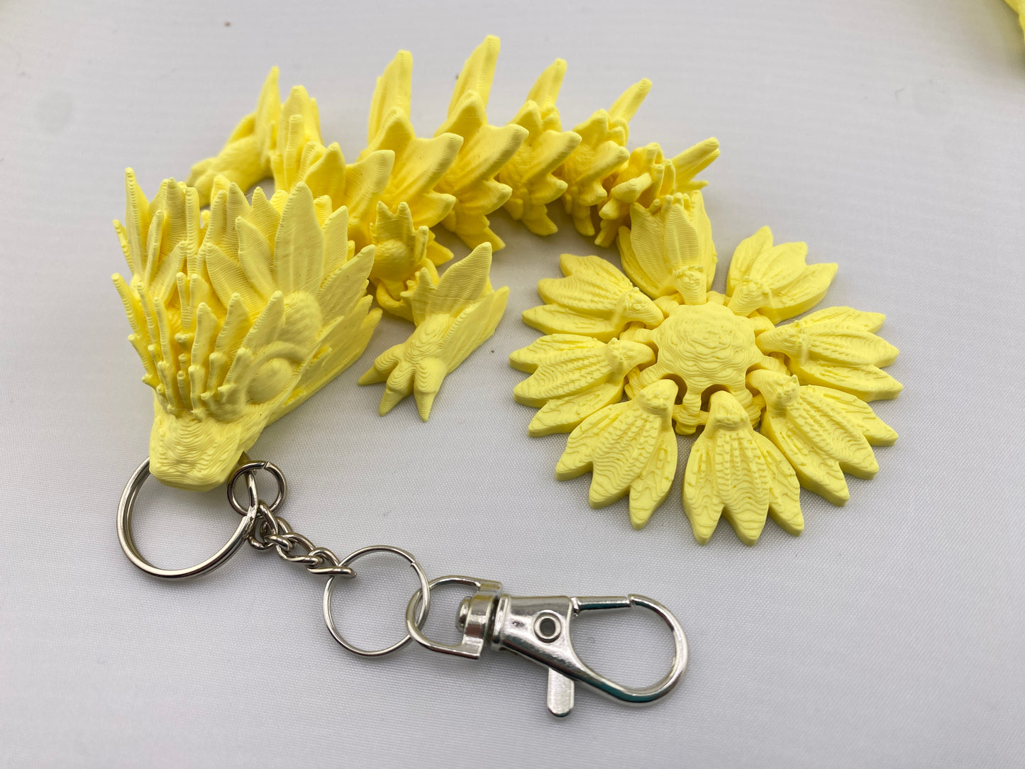 Sunflower Dragon Figurine Decoration 3D Printed